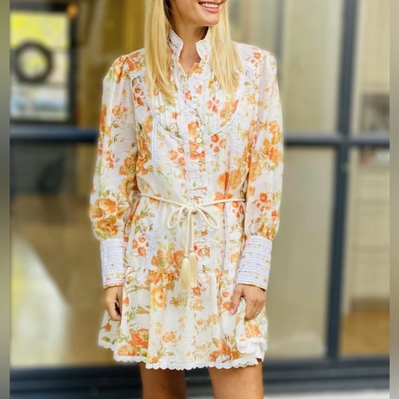 Beulah Dresses & Skirts - Tuckernuck Beulah Floral Long Sleeve Mini Dress | M